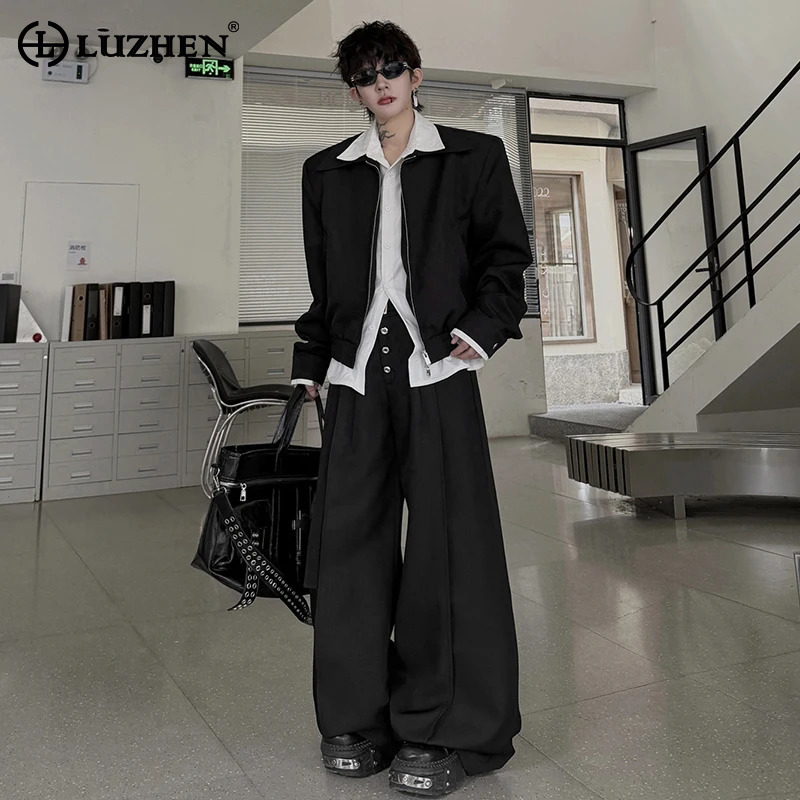 Mens Fashion Clothes - LUZHEN 2026 Autumn Double Layer Shirts