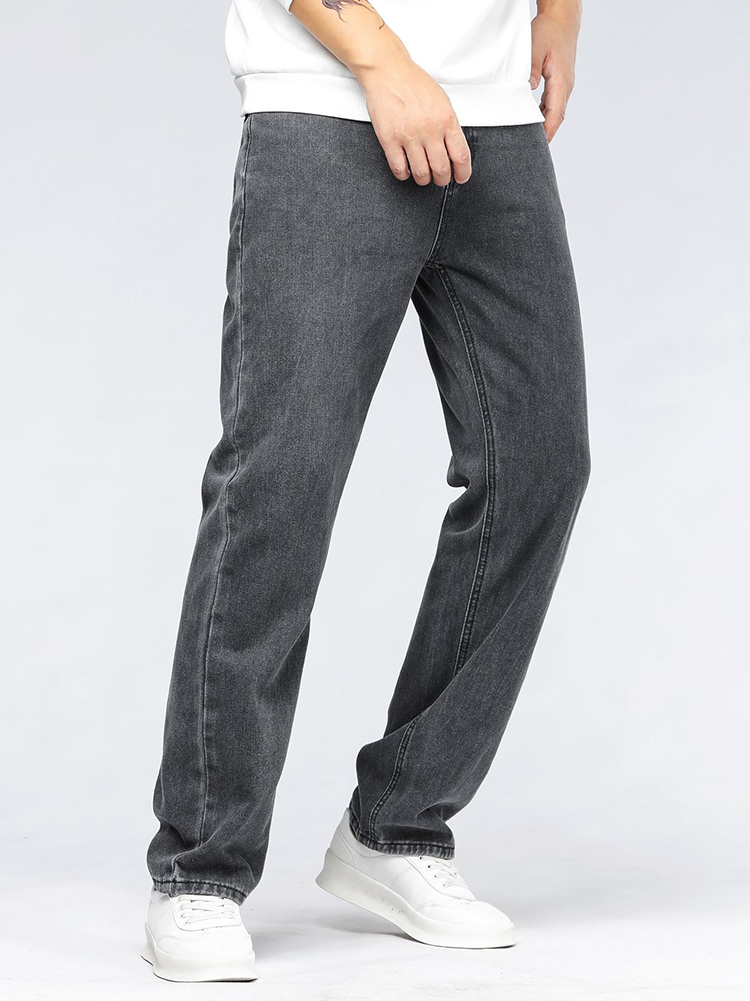 Men's Korean Fashion Baggy Jea - Men'S Fashion Grey Jeans 评论和价格