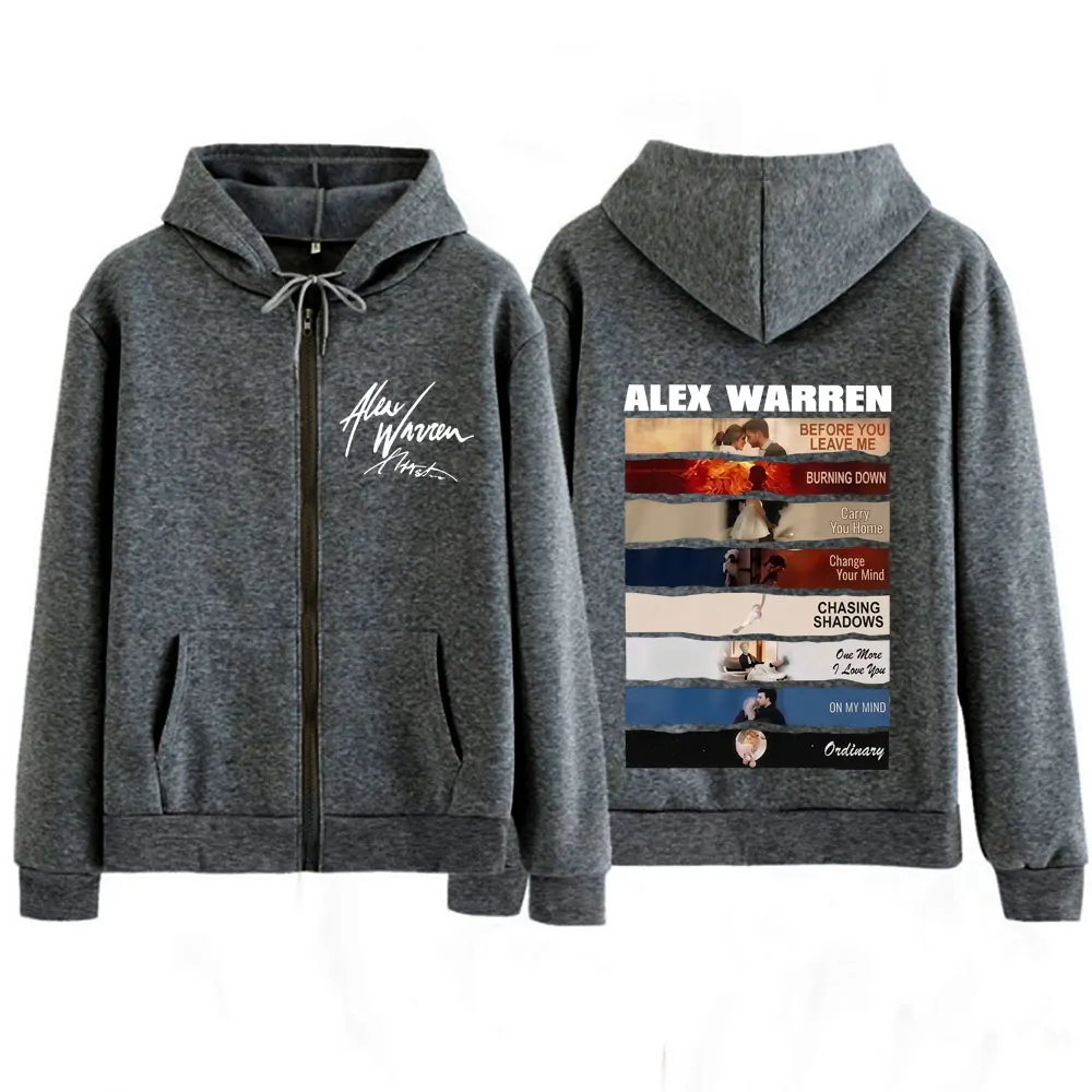 Singer Alex Warren 2026 Tour P - Mens Fashion Zip Up Hoodies 评论和价格