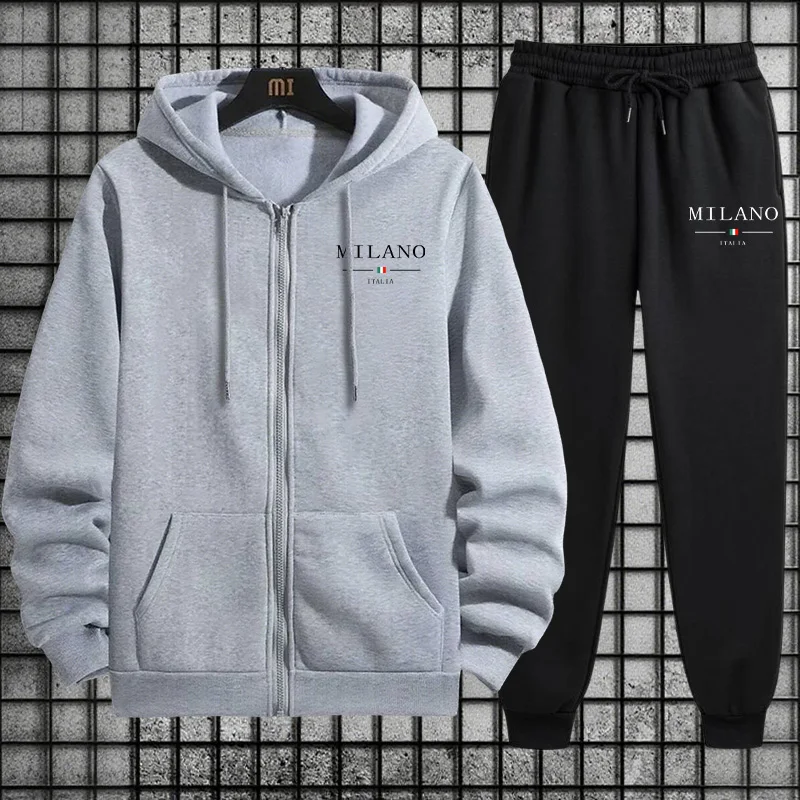 Spring 2026 Men's Tracksuit Ca - Mens Fashion Zip Up Hoodies 评论和价格