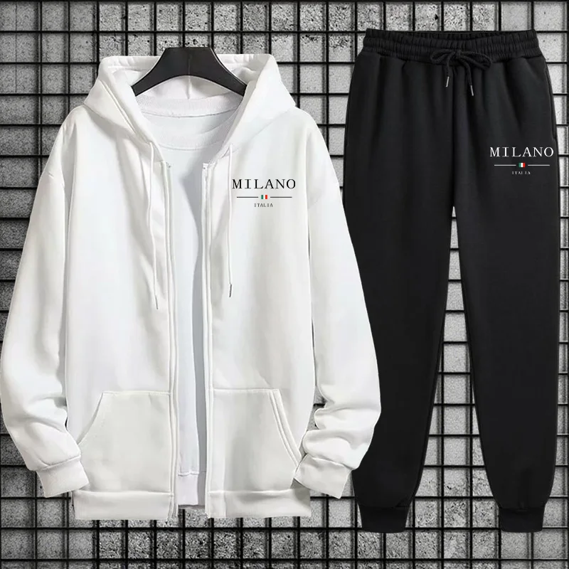 Spring 2026 Men's Tracksuit Ca - Mens Fashion Zip Up Hoodies 评论和价格