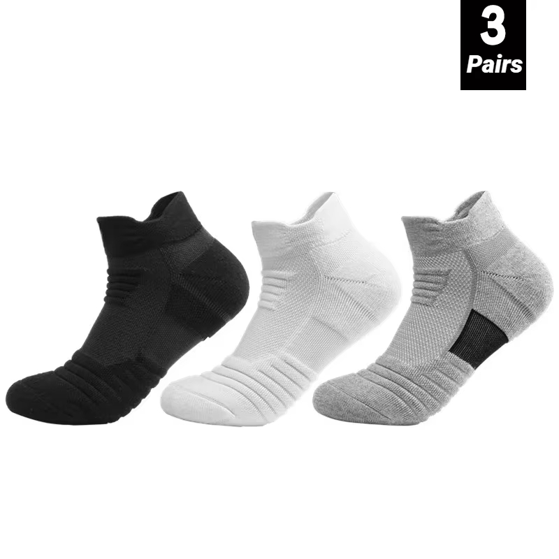 3 Pairs Anti-Slip Football Soc - Socks Ankle Men 评论和价格