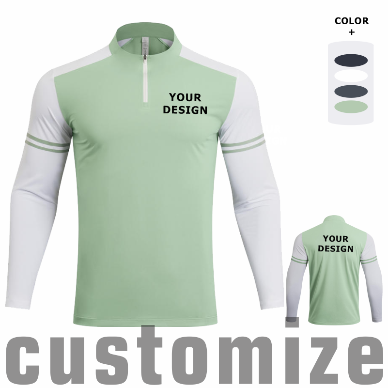 Custom DIY Long-sleeved Half-z - Mens Fashion Summer 评论和价格