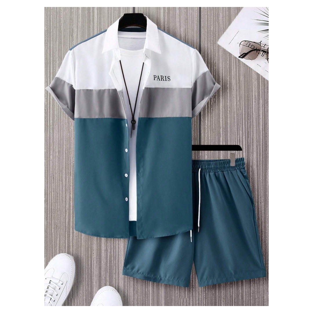 Men's Fashion Suit Blue And Wh - Mens Fashion Clothes 评论和价格